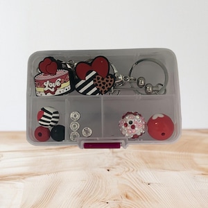 DIY Beaded Key Chain Kit - Valentine&#39;s Mini Craft Set