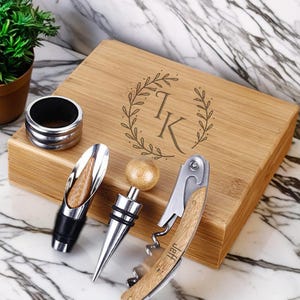 Personalized Wine Tool Set, Wedding Party Gifts, Groomsmen Gifts, Christmas Gift Bottle Opener, Best Men's Gift Set, Creative Gifts