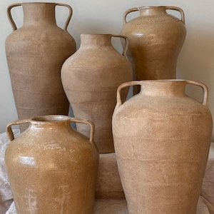 Handmade Medium Ceramic Vase, Unique Ceramic Vase, Handcrafted Rustic Vase
