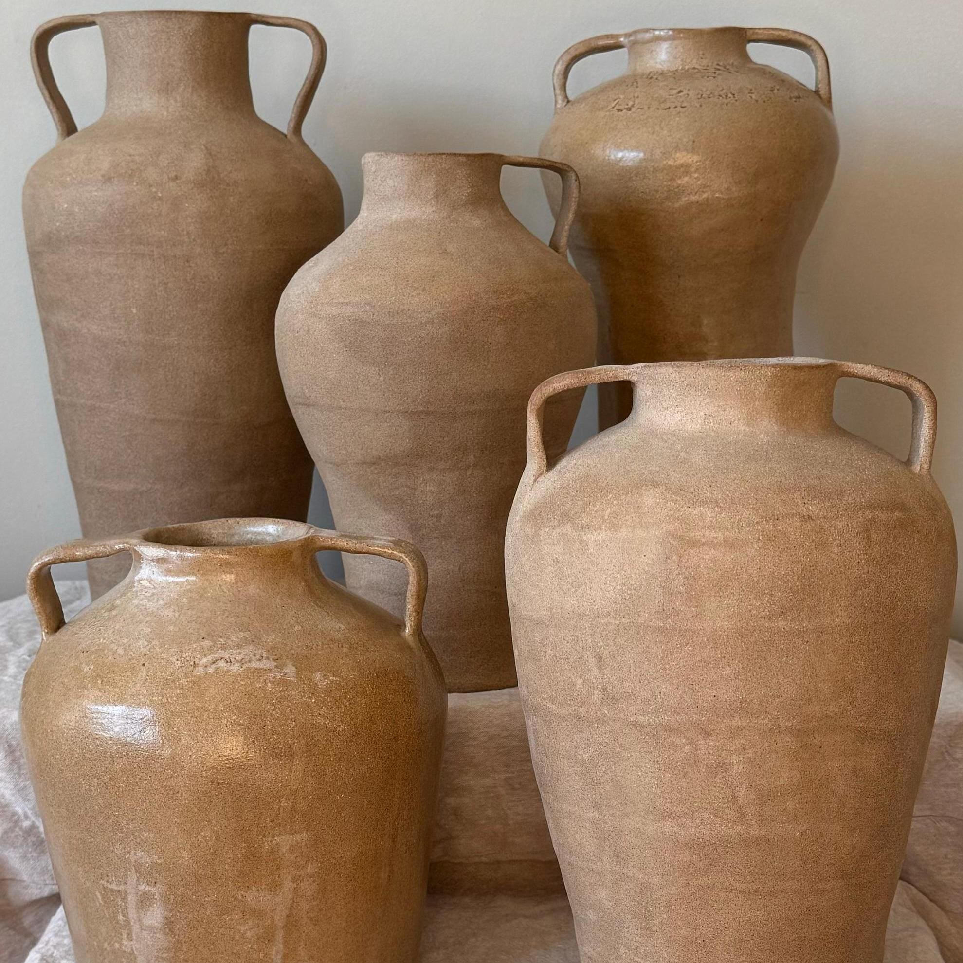 Handmade Medium Ceramic Vase, Unique Ceramic Vase, Handcrafted Rustic Vase