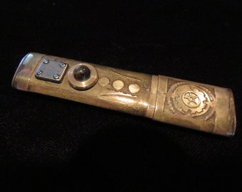 Etched and aged brass flash drive, 16Gb, USB 30