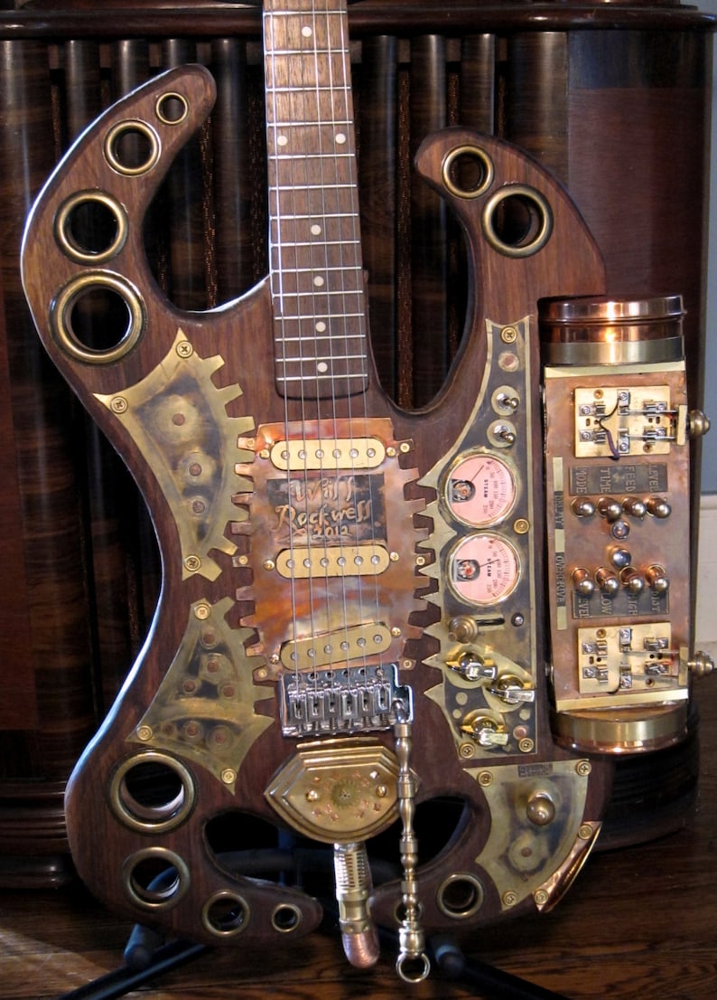 The Thunderer Will Rockwell's Steampunk electric guitar | Etsy