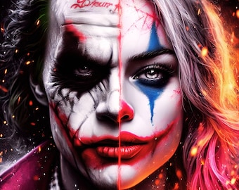 Joker and Harley Guınn Png,Svg,Jpg,2000*2000 Pixel, Download