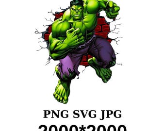 Hulk Png,Svg,Jpg 2000*2000 píxeles