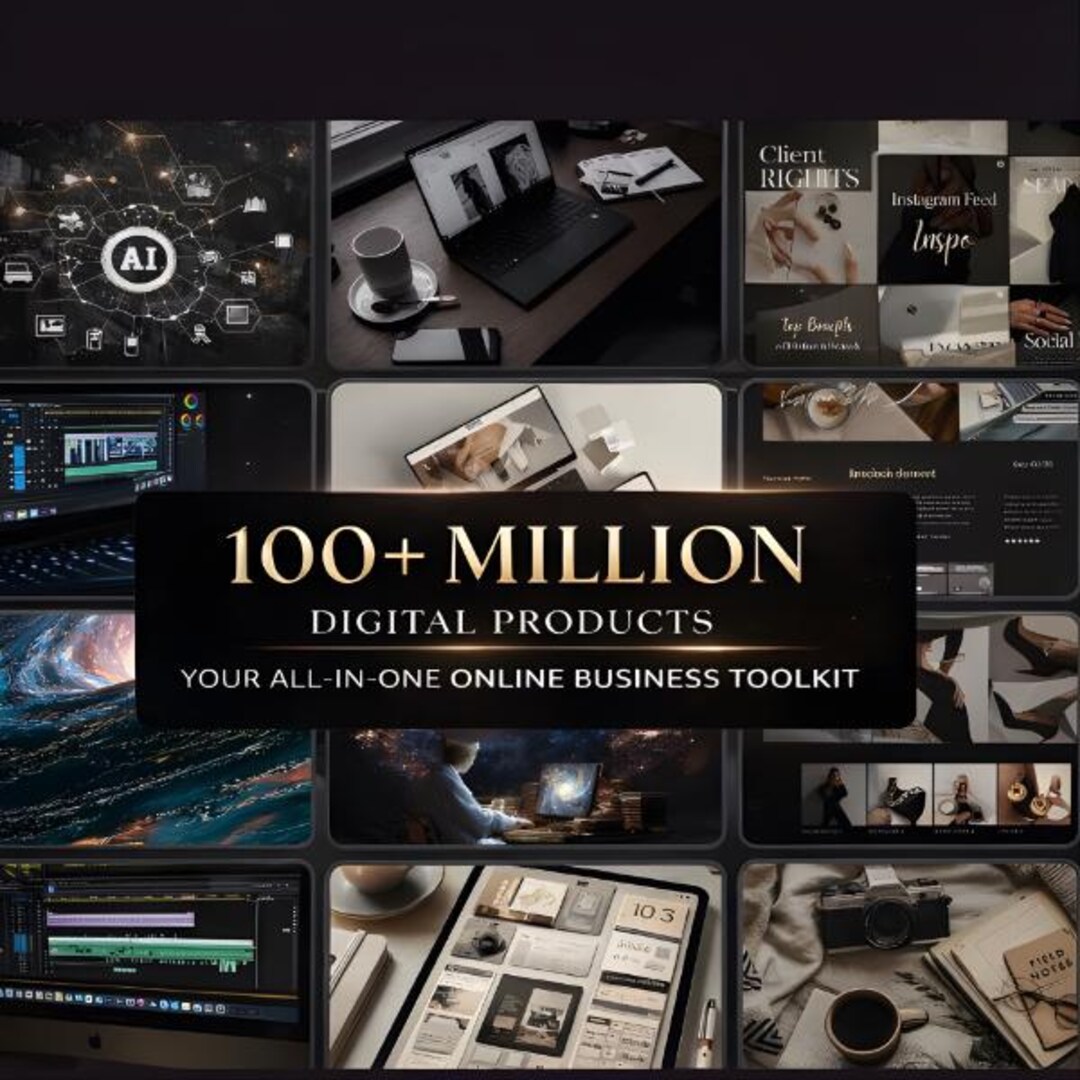 Online Business Ultimate Digital Products Bundle | Editable Templates ...
