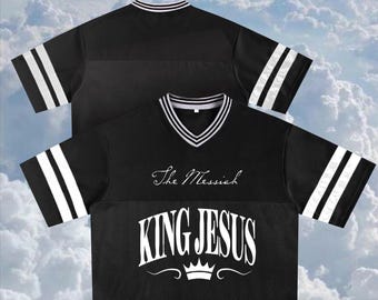 KING JESUS t shirt jersey black