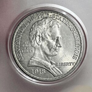 Coins 1918 illinois half dollar Coin Commemorative Rare Collectible Coins