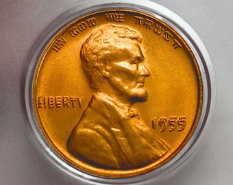 1955 double die Gifted Coin Us Wheat Cents Restrike Collectibles to Collect And Gift