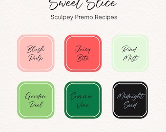 PDF-Rezepte für Polymer Clay, Sculpey-Farbpalette, Anleitung zum Mischen von Knete für Anfänger