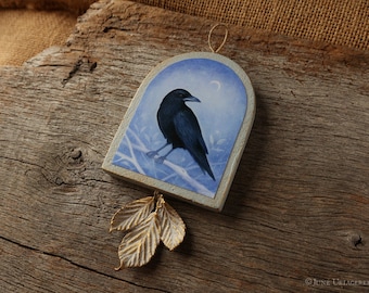 Crow - Handmade Wall Art - Crow Ornament/Hanger