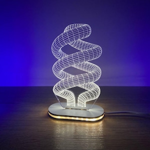 LED Acrylic Lamp,LED lamp, lightRGB light, 3D illusion lamp, 3D night light
