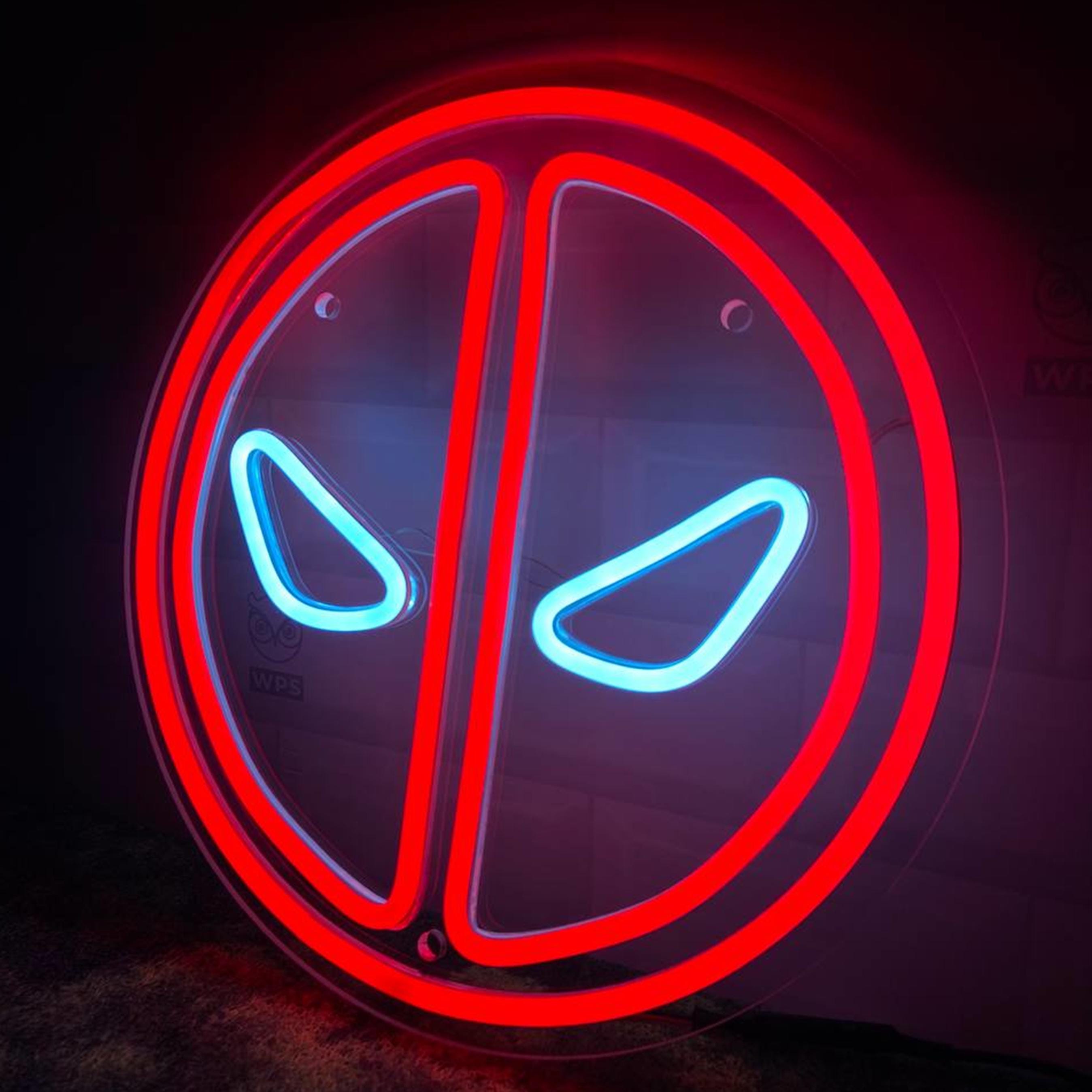 Deadpool Neon Sign, Marvel LED Wall Art, Superhero Room Decor, Gift for ...