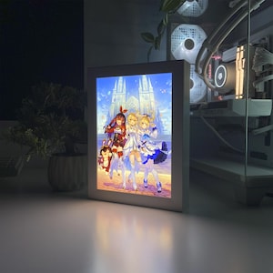 3D Effect LED Lamp: Dark Reaper Acrylic Illuminated Picture