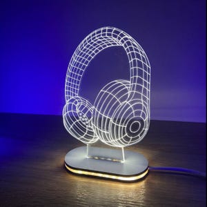 LED Acrylic Lamp,LED lamp, lightRGB light, 3D illusion lamp, 3D night light