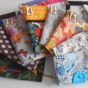 PORTEFEUILLE pochette portefeuille avec dragonne poignet rangement smatphone carte identité bleue clés tickets resto AU CHOIX