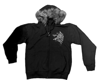 トップス 00s sean jhon graphic zip up hoodie y2k Y2k sean john hoodie - Gem