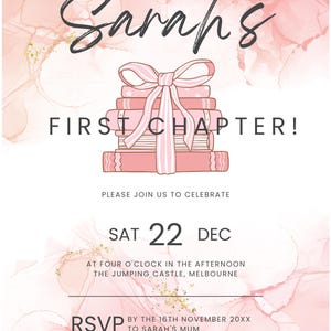 First Chapter Birthday Bundle, Welcome Sign, Milestone Board