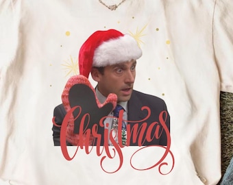 Das Büro Weihnachten T-Shirt, Michael Scott Sweatshirt, lustige TV-Show Geschenk