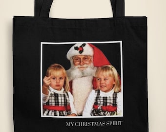 Lustige Weihnachtsmann Weihnachtsstimmung Baumwollsegeltuch-Einkaufstasche