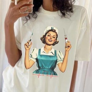 Retro Nurse Shirt,Sweatshirt,Hoodie,Nurse T-shirt,Nurse Tshirt,Nurse T-shirt,Nurse T shirt,Nurse Sweatshirt,Nurse Hoodie,Gift for Nurse