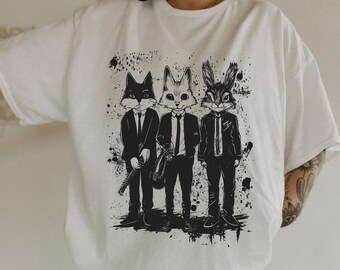 Vintage Kaninchen Musik T-Shirt: Lustiges Tierband-Grafik-T-Shirt