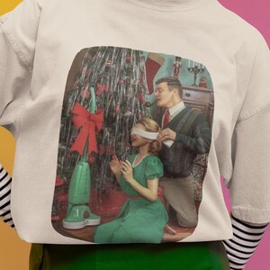 Camiseta engraçada de Papai Noel unissex 100% algodão, camiseta com a letra do querido Papai Noel, moletom com desejo de Natal, presente engraçado para o Natal, presente para filha