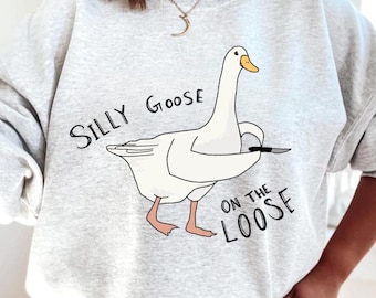 Camiseta Silly Goose On The Loose: Camiseta de algodón para chica de granja