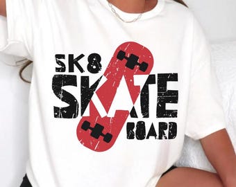 Unisex Cotton Skateboard Shirt: Street Skate Tee