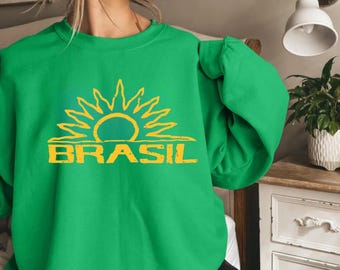 Camiseta gráfica Brasil: camiseta, sudadera y sudadera con capucha de algodón unisex