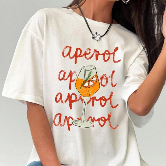 Unisex Aperol Spritz T-shirt: 100% Cotton Barmaid Tee