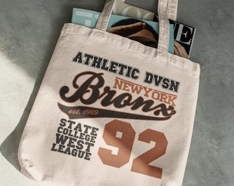 New York Bronx Cotton Canvas Tote Bag