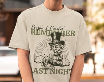 Camiseta unisex de algodón para el Día de San Patricio: Camiseta con estampado de duende