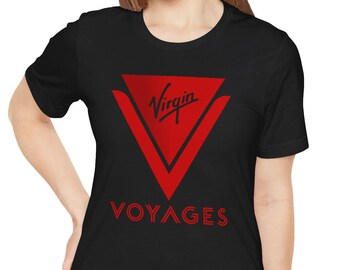 Virgin Voyages Logo T-shirt, Unisex Tee for Cruise and Travel, Nautical Adventure Shirt, Cruise Ship Vacation Top