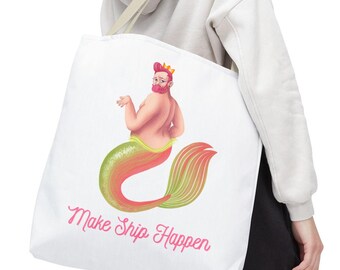 Virgin Voyages Make Ship Happen Tote Bag | Cruise Bag