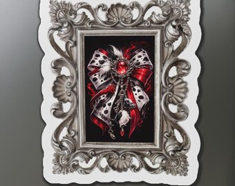 Cruella de Vil Framed Bow Disney Villains Magnet | Disney Cruise Cabin Door