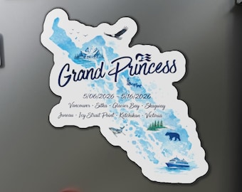 Grand Princess Alaska Cruise Magnet