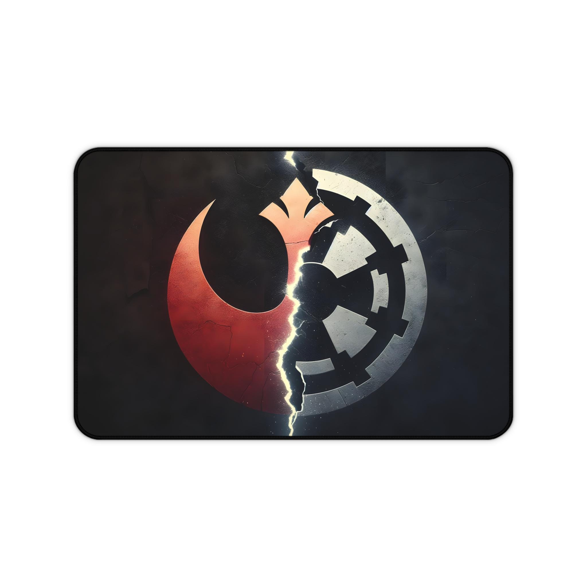 Rebel vs Empire Desk Mat, Gamer Mouse Pad, Star Wars Decor, Office Desk Accessory, Unique Gift for Fans