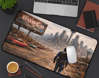 Vault Dweller Fallout Wasteland Desk Mat | Post-Apocalyptic Gaming Mousepad