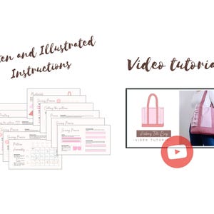 Ruffle Tote Bag Sewing Pattern | Beginner Friendly Shopper Bag Tutorial (PDF Download) image 3