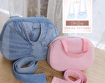 Crossbody Bag Sewing Pattern: Beginner-Friendly Handbag Tutorial (Illustrated PDF + Video)