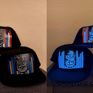 Flashing CPO/SCPO/MCPO Hat: Sound Reactive Light Up Cap
