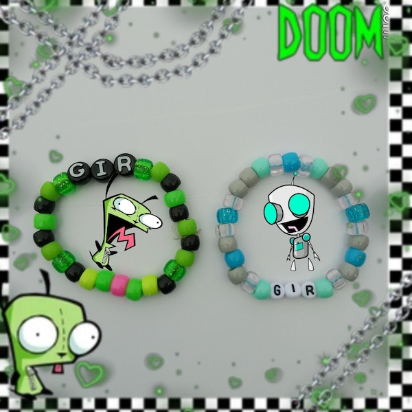 Invader Zim Gir BFF Bracelets