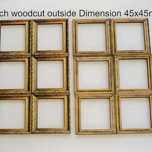 Picture frames. miniature frames,2D design. Attach your own picture, 12 x laser woodcuts. British made.