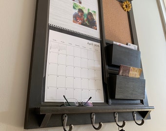 Shutterfly Calendar Family Calendar Holder Mail Organizer Double Pocket Calendar Frame Organizer Bulletin Board Cork Chalk Board Home Decor