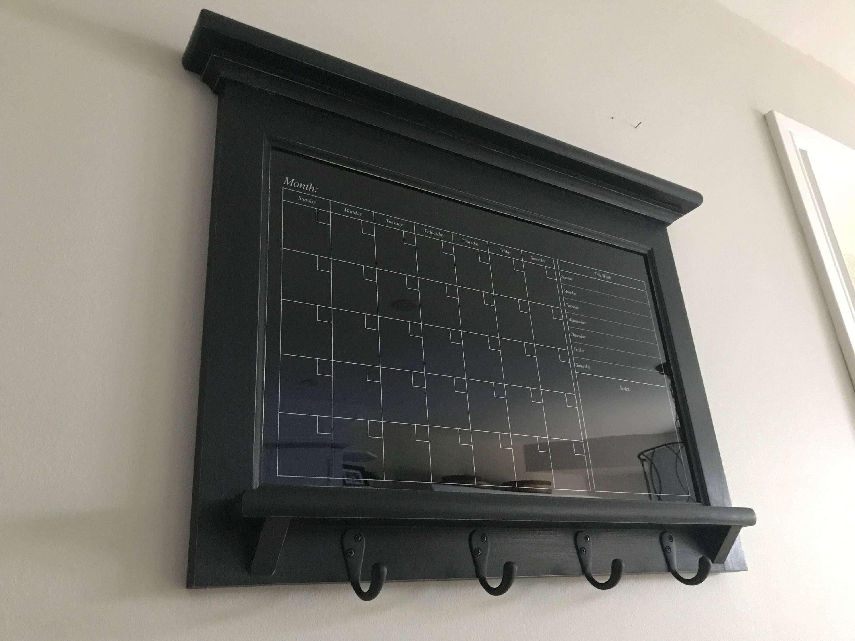 Dry Erase Calendar and Family Organizer Family Planner Weekly Etsy