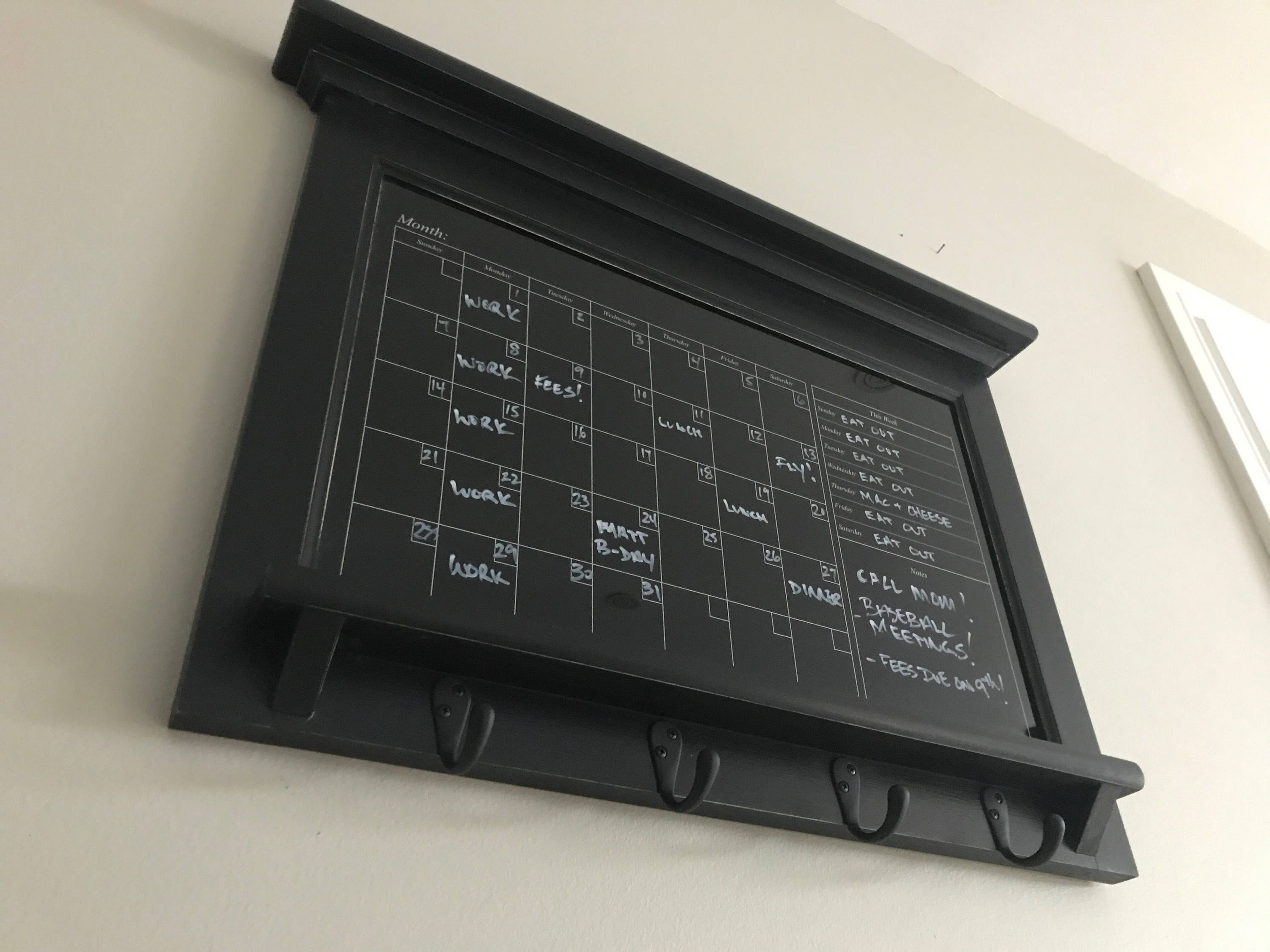 Dry Erase Calendar and Family Organizer Family Planner Weekly Etsy