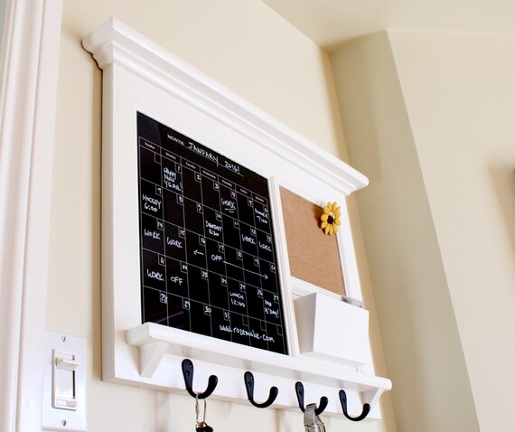 Black Dry Erase Calendar and Bulletin Board Custom Kitchen - Etsy Black Dry Erase Calendar and Bulletin Board Custom Kitchen - Etsy