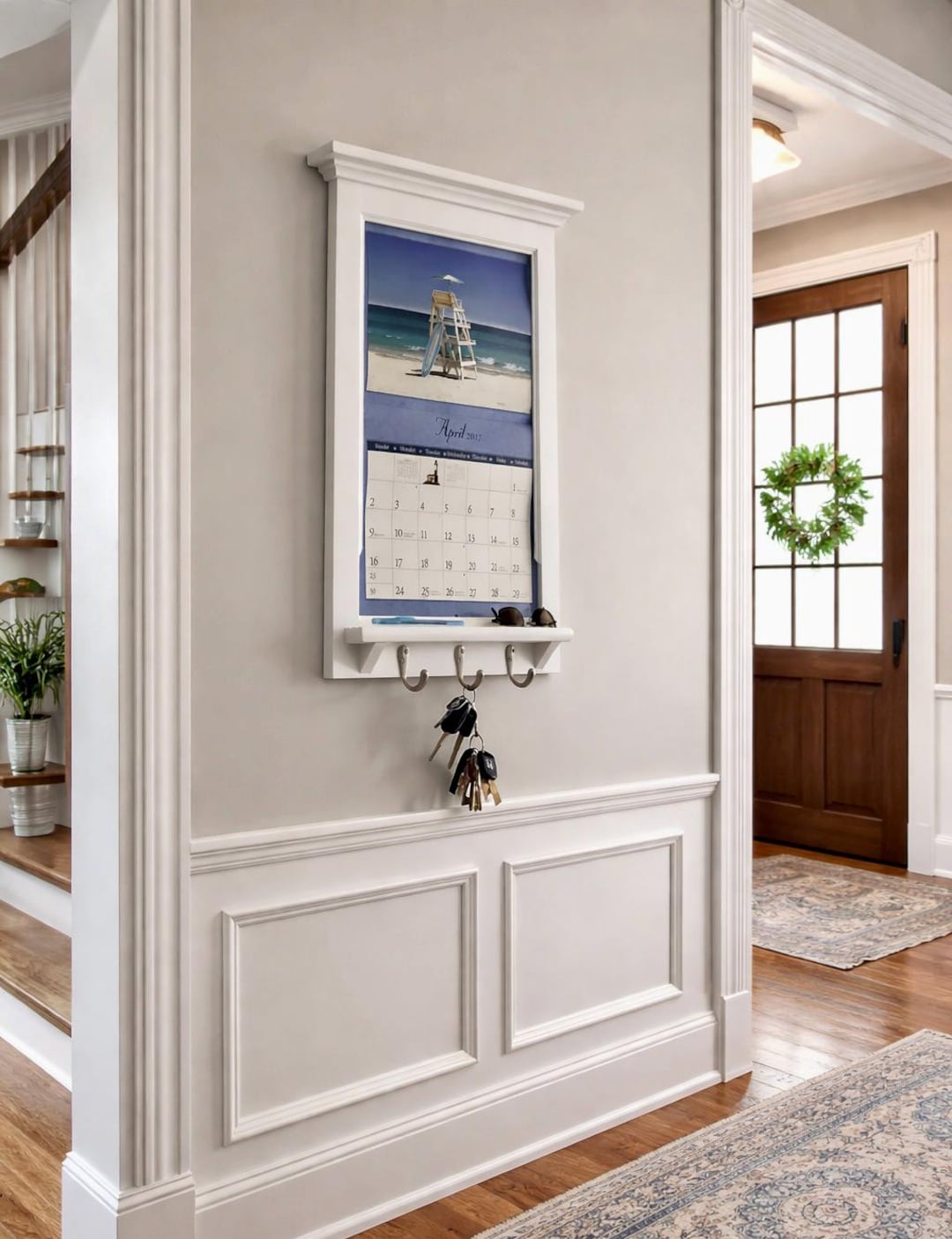 LANG Calendar Frame Family Organizer Command Center Storage Shelf