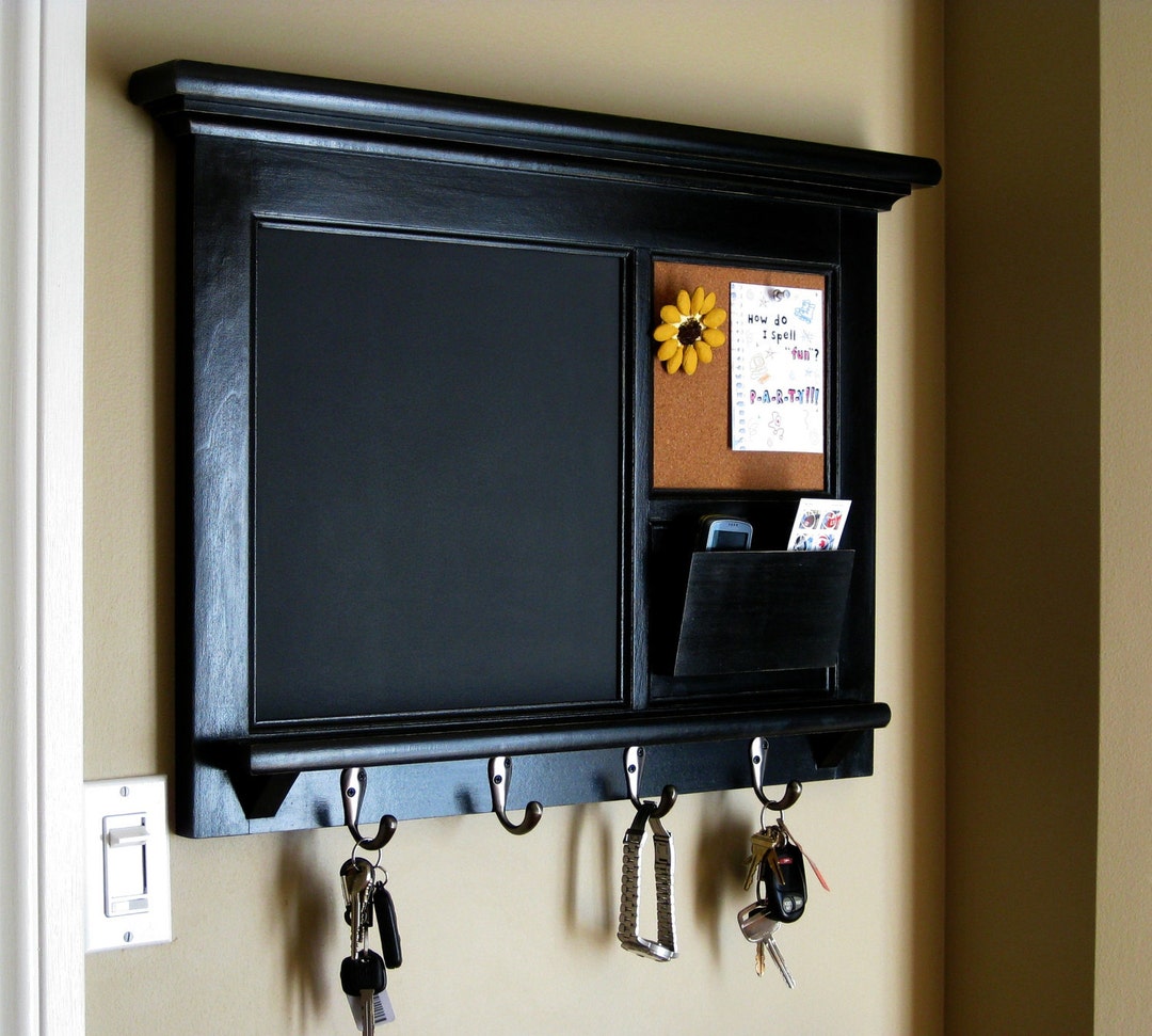 Command Center Wall Organizer Home Decor Storage Corkboard Office Decor ...