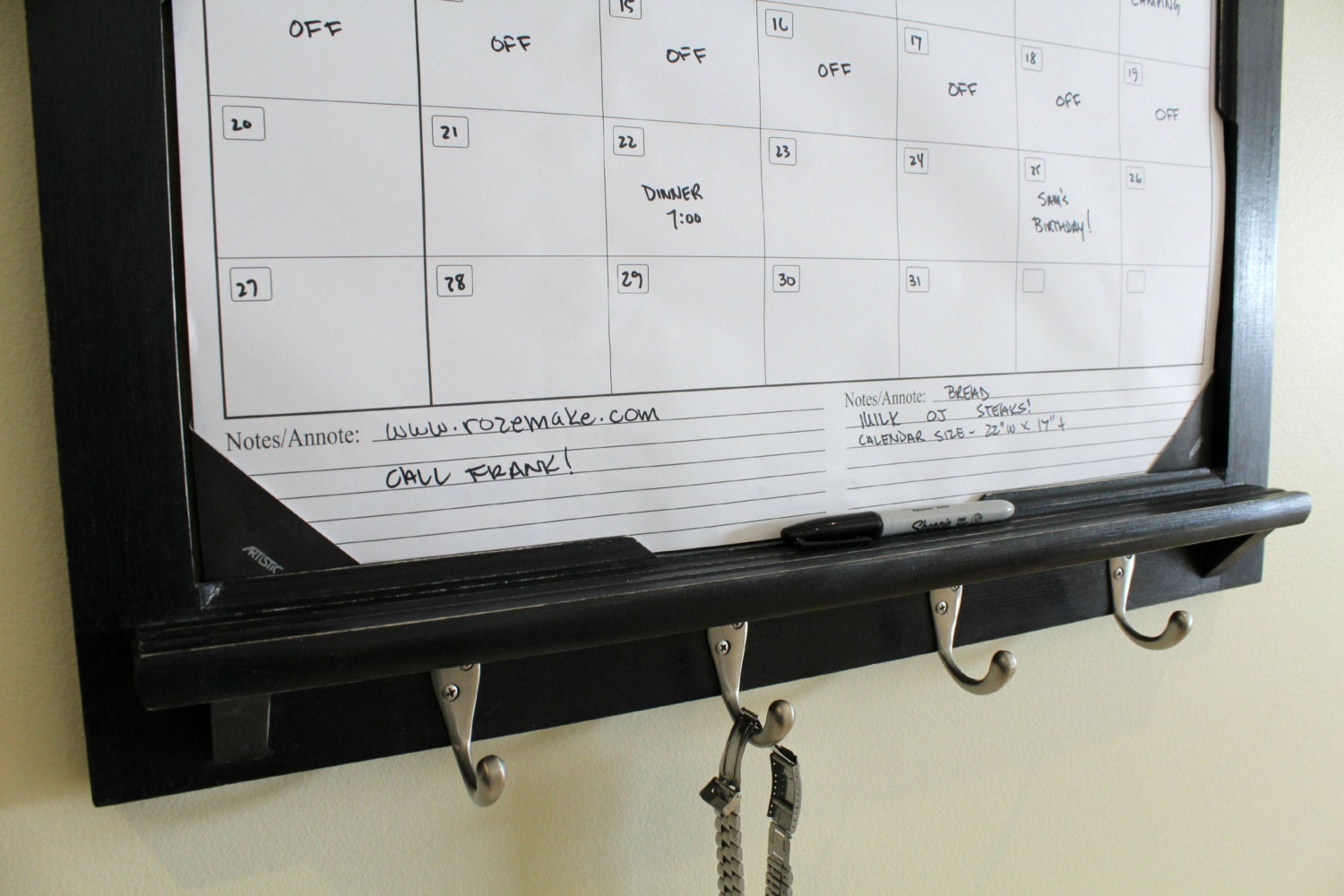 Desktop Calendar Slide in Front Loading Home Decor Frame - Etsy Canada